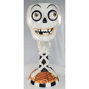 Department 56 Halloween Skull Goblet Googly Eyes